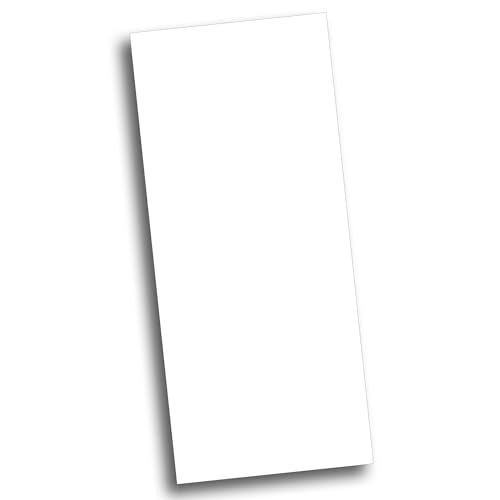 100 Pack Ultra Thick White 4" x 9" Menu Cards for Wedding, Bars, & Restaurants - Extra Thick 120lb Cover White - Inkjet/Laser Printer Compatible