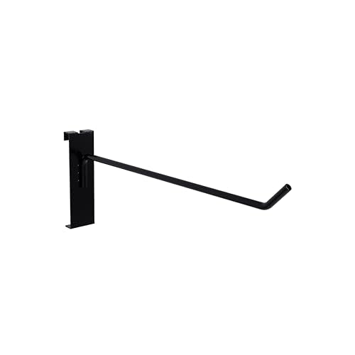 8 Inch Black Gridwall Hooks, 25 Pack Grid Wall Hanging Hangers - color: Black, size: 8 Inch