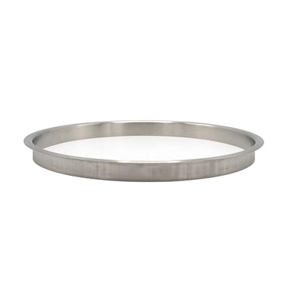 OUTWATER 12" (Nominal) Diameter x 1" Height 304 Polished Stainless Steel Trash Grommets for Countertop Inserted Trash - size: 12in. Dia x 1in. H