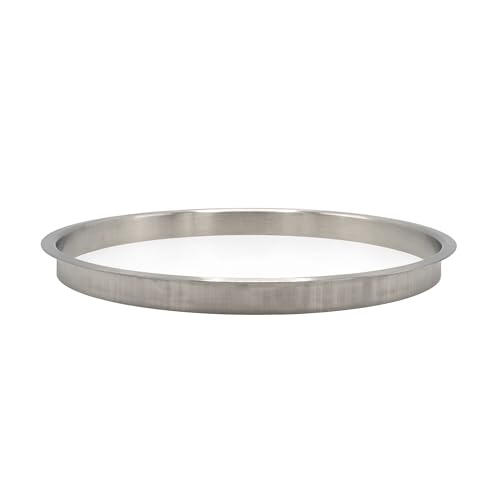 OUTWATER 12" (Nominal) Diameter x 1" Height 304 Polished Stainless Steel Trash Grommets for Countertop Inserted Trash - size: 12in. Dia x 1in. H