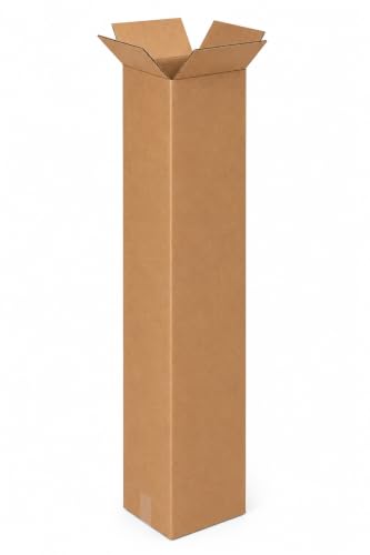 BOX USA Long Boxes Holds 65 lbs, 10x10x48 20-Pk for Shipping & Packing