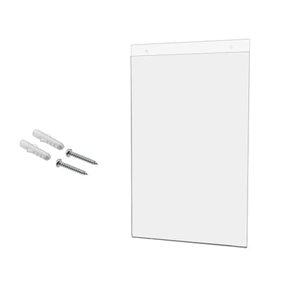 10 Pack Wall Sign Holder 11" x 17" Ad Frame with Mounting Holes Portrait Graphic Display Frame Clear Acrylic Sleeve by Marketing Holders - size: 11"w x 17"h