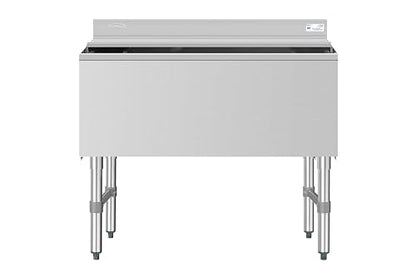 KoolMore 36 Inch Commercial Stainless Steel Underbar Ice Bin with Siding Lid, NSF Certified (KM-UIB-1836) - size: 36 in.