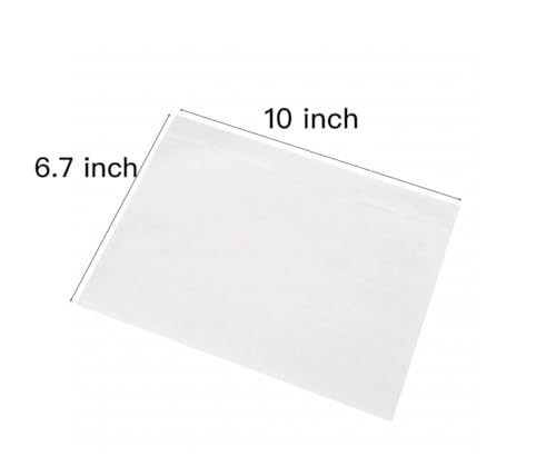 1000 PCS Packing List Envelopes 6.7"x10" Clear Packing Slip Pouches Fit 6.5x10 inch Lettter - Shipping/Mailing Pouch Enclosed Bags for Packing Slips Invoice Label