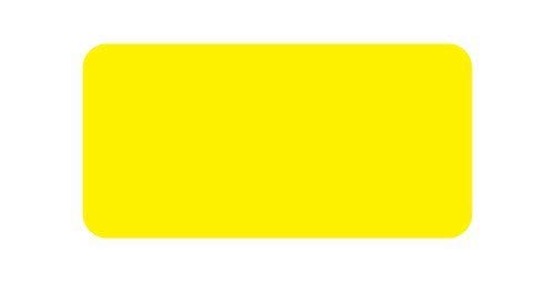 5S Location Marking Dash - Dash Shaped Floor Marker by Graphical Warehouse - Vibrant Colors, Rounded Corners (3x1.5" (50 Pack), Yellow) - color: Yellow, size: 3x1.5" (50 pack)