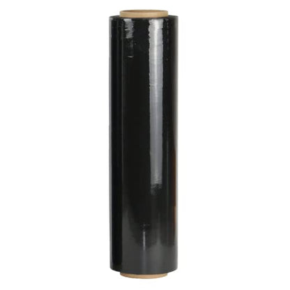 1 Roll 18" x 1100 feet Stretch Film-Wrap 80 Gauge Industrial Strength Stretch 20 Microns Durable for Moving Packing Packaging Heavy Duty Warehouse Shrink Film (Black) - color: Black, size: 1 PACK