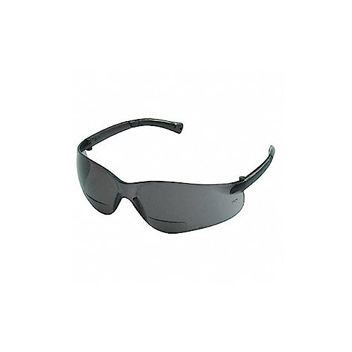 MCR Safety BKH10G Bearkat Glasses, Gray Lens - color: Gray Lens, size: 1.0 Diopter