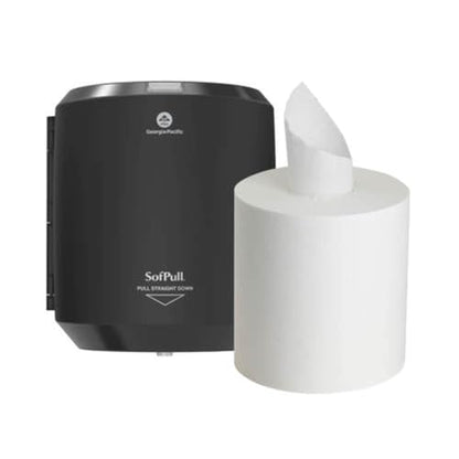 SOFPULL® CENTERPULL Regular Paper Towel Dispenser Starter KIT BY GP PRO (GEORGIA-PACIFIC), 1 Dispenser, 1 Towel ROLL