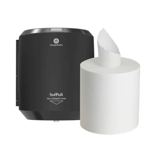 SOFPULL® CENTERPULL Regular Paper Towel Dispenser Starter KIT BY GP PRO (GEORGIA-PACIFIC), 1 Dispenser, 1 Towel ROLL