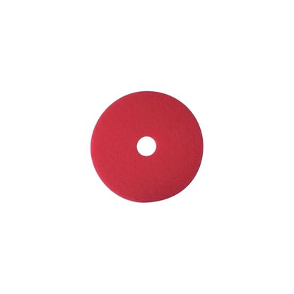 3M Buffer Floor Pad 5100, Red, 16" - size: 16 inches