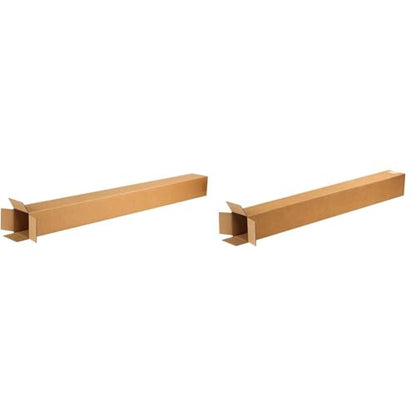 BOX USA & Aviditi 4x4x48 and 4x4x36 Tall Corrugated Boxes 25 Pack Bundle
