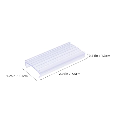 Luxshiny 30pcs Clear Plastic Wire Shelf Label Holders Removable Tag Clips for Wire Racks Baskets Refrigerators Storage Bins Organizer Labels for Home and Office