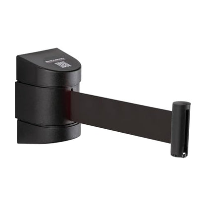 DuraSteel Wall Mount Crowd Control Retractable Belt Barrier - 6.5 Ft Black Retractables Barrier Belt w/ABS Casing Do Not Enter Crowd Control Barriers Line Divider NOT Stanchions with Retractable Belts - color: Black Belt, size: Guardian 2.0 Black Case