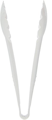 Carlisle FoodService Products 470902 Carly Salad Tong, 9" Utility Tong, White, 1 Pack - color: White, size: 9" Utility Tong, style: 1 Pack