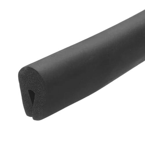 PATIKIL Rubber Edge Trim, 1/16"(2mm) x 6.6Ft Length EPDM U Channel Edge Protector U Shaped Gasket for 3-5mm Mirror Glass Protector, Black (10x18mm) - color: Black, size: 1/16"x6.6Ft(3-5mmx10x18mm)