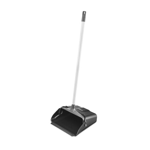 Coastwide Professional Heavy Duty Upright Dustpan, 36.4", Black