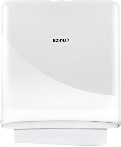 EZbrnd Wall Mount SLIMFOLD Hand Towel Dispenser for Kitchen/Washroom/Office/RV/Airbnb, Pearl White, 3210-EZ - color: Wall Mount White