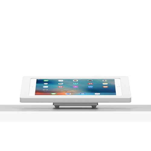 VidaMount White Enclosure and Fixed Tilted 15° Desk/Surface Mount [Bundle] Compatible with iPad Pro 12.9" (1st/2nd Gen) - color: White, size: iPad Pro 12.9" (1st/2nd Gen)