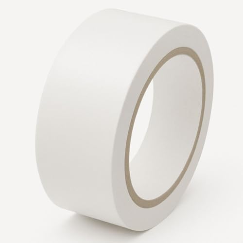 GTSE - White Vinyl PVC Floor Tape 2 inch x 108ft Safety Marking Tape - color: White, size: 2" x 108 ft