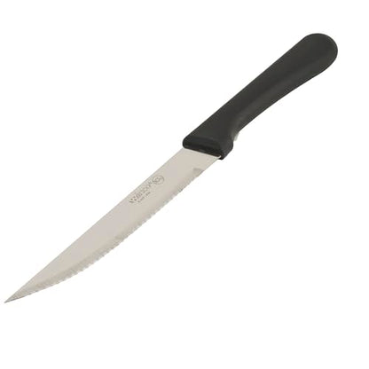 Winco Black Blade, Plastic Steak Knife with Handle (Set of 12) - size: 5", style: PP Pointed