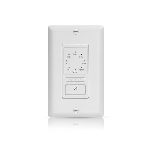 ECOELER 4-Hour Countdown Timer Switch, Single Pole Wall Light Switch Timer - color: White, size: 1 - Pack