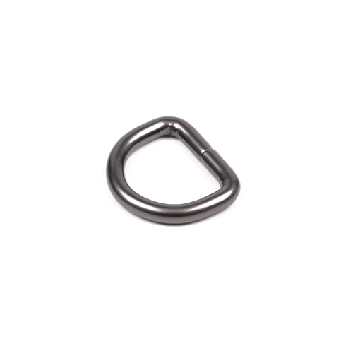 Country Brook Design - Welded D-Rings (3/4 Inch) - color: Gunmetal, size: 10 (Pack of 1)