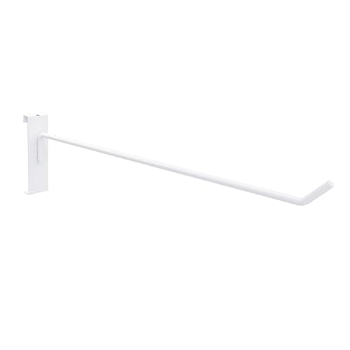 12'' Gridwall Pegs Hooks White, 25 PCS Grid Wall Utility Hooks - color: White, size: 12 Inch