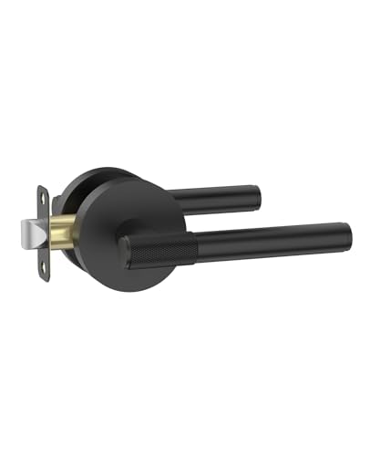 Asidrama 1 Pack Matte Black Passage Interior Door Handles - color: Matte Black, size: Passage, style: 1pack