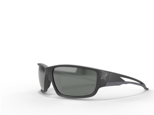 EDGE Kazbek Wrap-Around Safety Glasses, Anti-Scratch, Non-Slip, UV 400, Military Grade, ANSI/ISEA & MCEPS Compliant - color: Black Frame