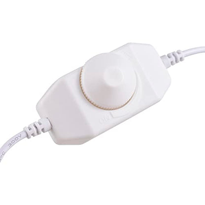 2 Pack LED Strip Light Dimmer Switch, DC 12V-24V LED Brightness Adjustable Controller for Strip Lights,LED Rope Light 3528,5050,5630 - color: White