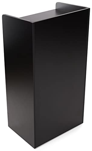 Displays2Go Black Hostess Stand - color: Black