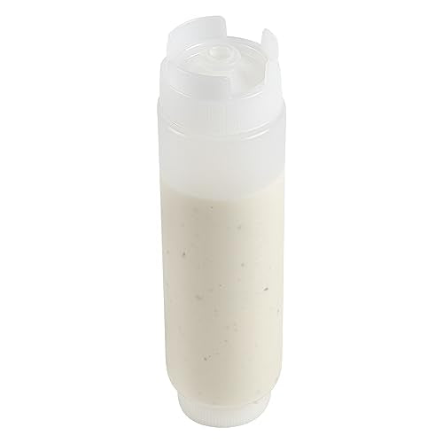Restaurantware-16oz. FIFO Inverted Plastic Squeeze Bottle with Refill and Dispensing Lids - First In First Out - Perfect for Restaurants, Catering, and Food Trucks - 1ct box - style: 16 oz