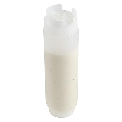 Restaurantware-16oz. FIFO Inverted Plastic Squeeze Bottle with Refill and Dispensing Lids - First In First Out - Perfect for Restaurants, Catering, and Food Trucks - 1ct box - style: 16 oz