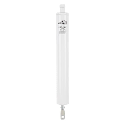 Wright Products Adjustable Pneumatic Screen and Storm Door Closer, White