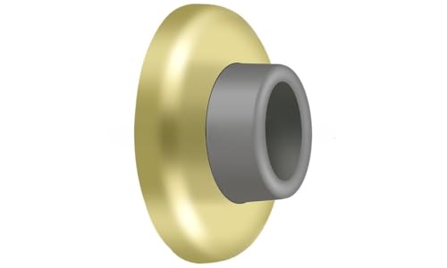 Deltana WB250U3 21/2-Inch Diameter Wall Mount Concave Flush Bumper - color: Polished Brass