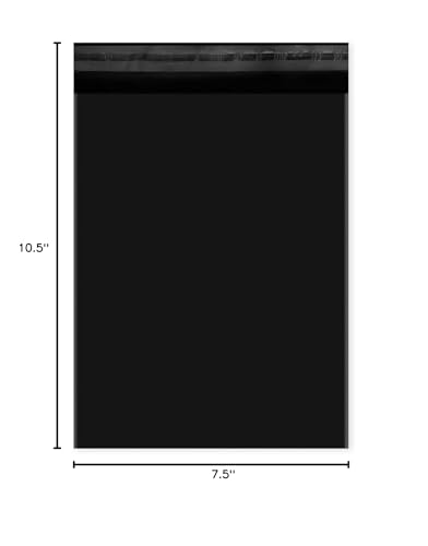 KKBESTPACK 7.5X10.5 100 PCS Poly Mailers Shipping Bags for Small Business – Self Sealing Package Envelopes (Pack of 2) - color: Black, size: 7.5" x 10.5" 100 pcs (Pack of 2)