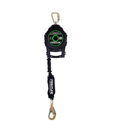 Frontline RPGCLE65' Leading Edge Cable SRL with Carry Handle & Tagline | Durable Thermoplastic Housing | Ergonomic Design | High Strength Components | ANSI & OSHA Compliant - size: 65'