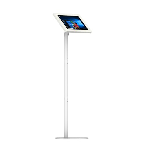 VidaMount White Enclosure and Floor Stand [Bundle] Compatible with Microsoft Surface Pro 7+, Pro 7, Pro 6, Pro 5, Pro 4 - color: White, size: Surface Pro 7+, Pro 7, Pro 6, Pro 5, Pro 4