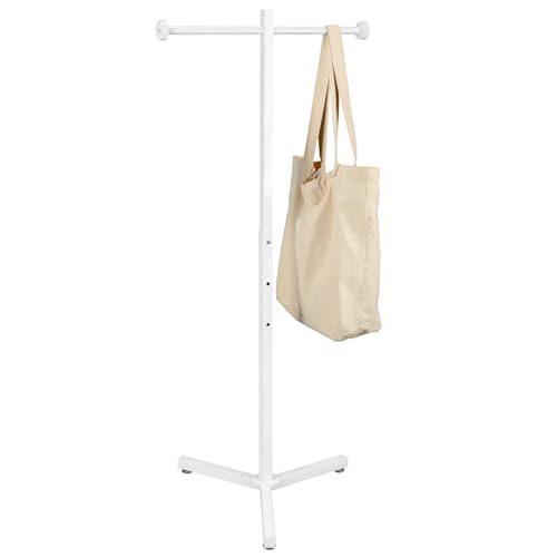 Blulu 45'' Adjustable Shopping Bag Rack Heavy Duty Bag Stand, 1 Pcs, White - color: White