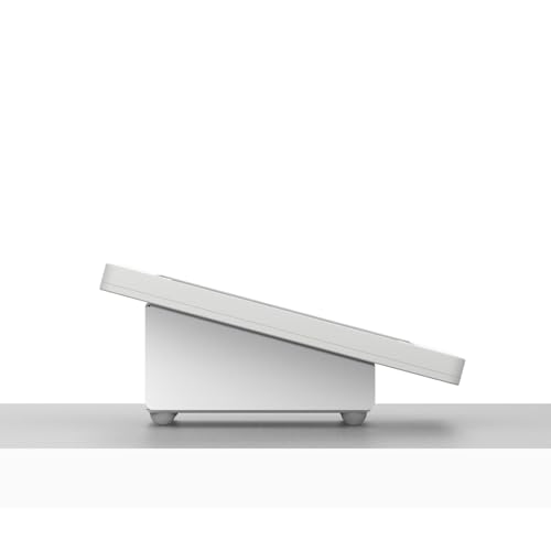 VidaMount White Enclosure and Fixed Tilted 15° Desk/Surface Mount [Bundle] Compatible with iPad 9.7 (5th / 6th Gen), Pro 9.7", Air 1/2 - color: White, size: iPad 9.7 (5th / 6th Gen), Pro 9.7", Air 1/2