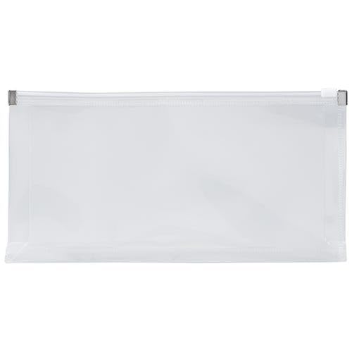 JAM PAPER Plastic Envelopes with Zip Closure - #10 Booklet Wallet - 5 x 10 - Clear - 3/pack - color: Clear, size: #10 Business Size - 3 Pack