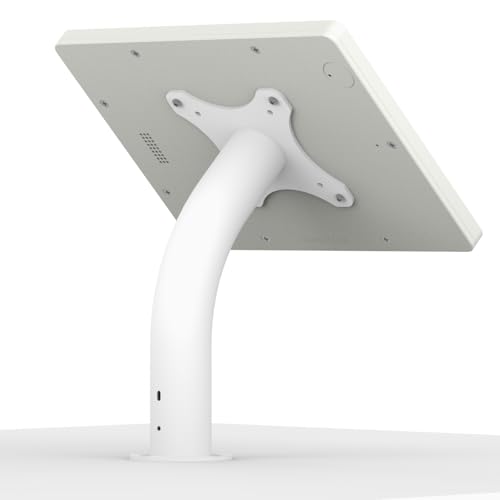 VidaMount White Enclosure and Fixed Neck Wall/Table Surface Mount [Bundle] Compatible with iPad 9.7 (5th / 6th Gen), Pro 9.7", Air 1/2 - color: White, size: iPad 9.7 (5th / 6th Gen), Pro 9.7", Air 1/2