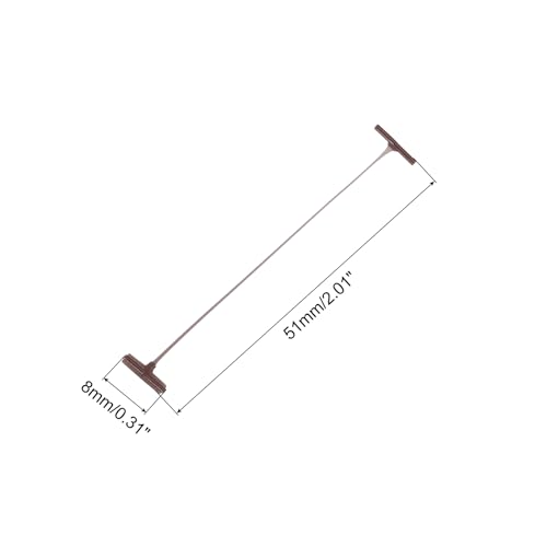 MECCANIXITY Standard Tagging Fasteners,Plastic Regular,Standard Label Gun Price Tagging Barbs for Garment Price Tag Label Tagging Barbs 50mm/2 Inch,Pack of 1500 Brown - color: Brown, size: 50mm/2 Inch