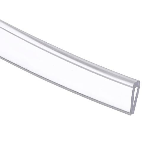 uxcell Clear Edge Trim 9.8Ft U Channel Edges Guards Fits 1/32"-3/32" - size: 9.8Ft x 3/16" x 3/8", Fits 1/32"-3/32"