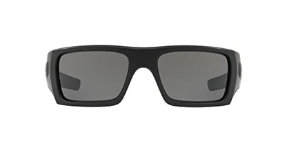 Oakley mens Oo9253 Det Cord Rectangular Sunglasses - color: Si Matte Black/Usa Icon