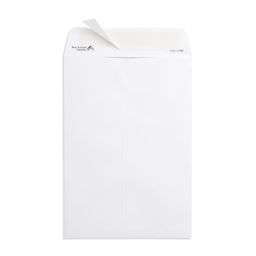 Blue Summit Supplies 100 7" x 10" Catalog Envelopes, Self Seal, White - size: 7 X 10