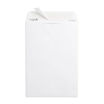 Blue Summit Supplies 100 7" x 10" Catalog Envelopes, Self Seal, White - size: 7 X 10