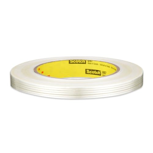 Scotch Filament Strapping Tape, 1/2 in. x 60 yds. (Clear)