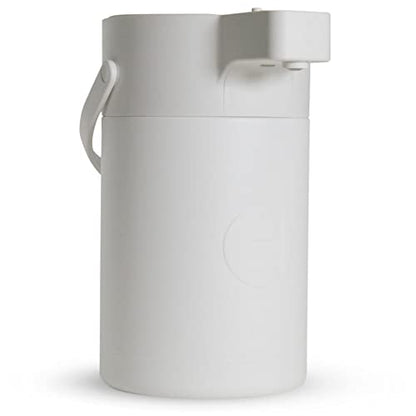 Airpot Coffee Dispenser with Pump, 85 OZ Stainless Steel Coffee Carafe - color: White