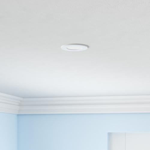 CLOUDY BAY [6 Pack] 3 Inch 5CCT LED Recessed Down Light with Night Light,2700K/3000K/3500K/4000K/5000K Selectable Ultra-Thin Recessed Lighting,Dimmable Canless Wafer Downlight - size: 3 Inch